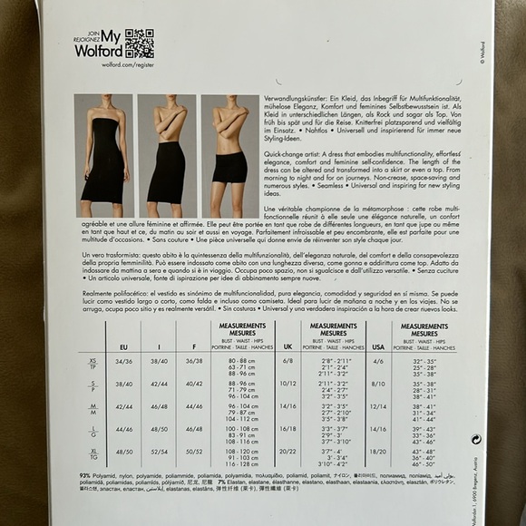NWT Wolford Fatal Dress in Dark Grey Medium - Picture 5 of 5